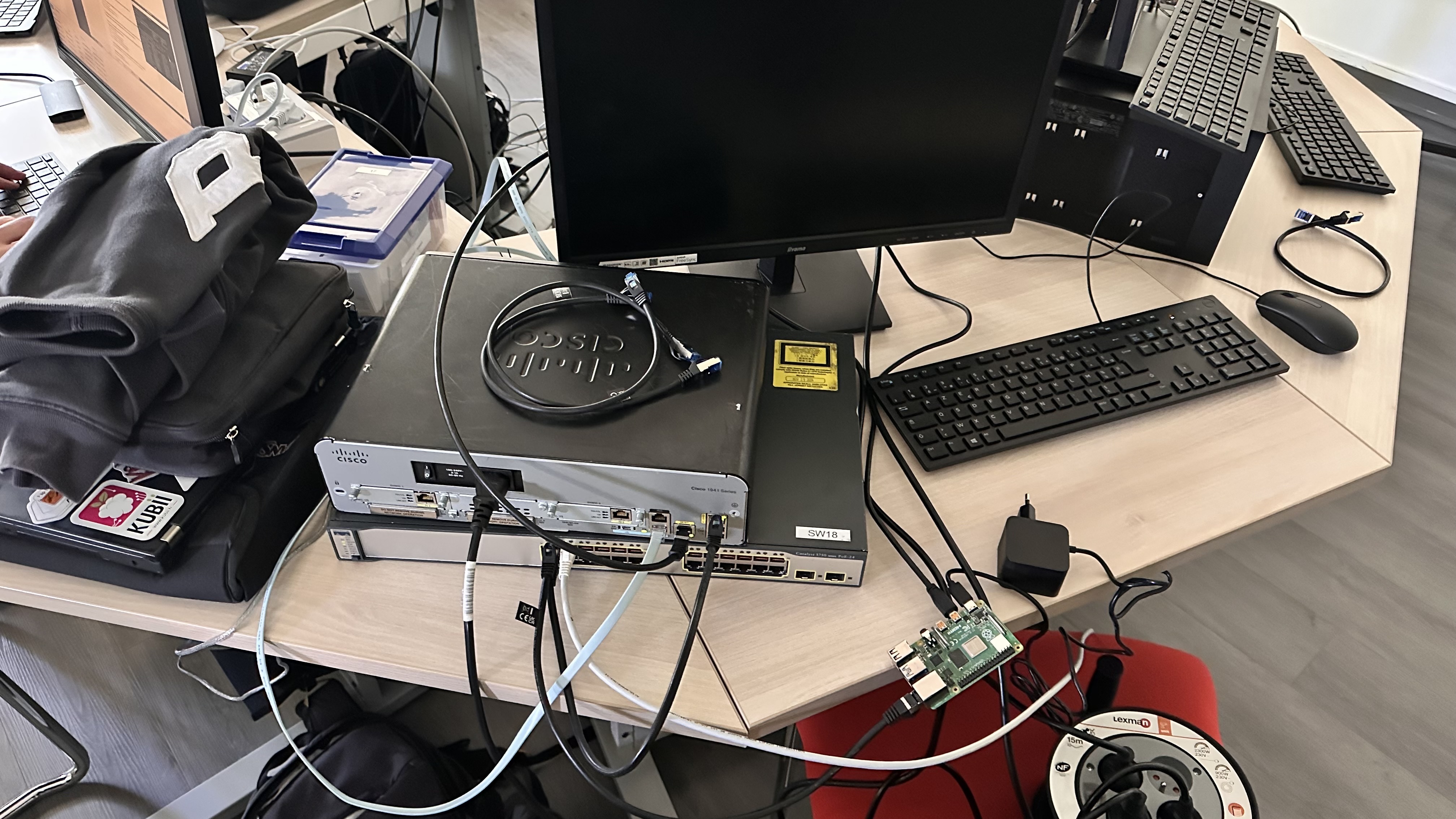 routeur et un raspberry qui boot en réseau